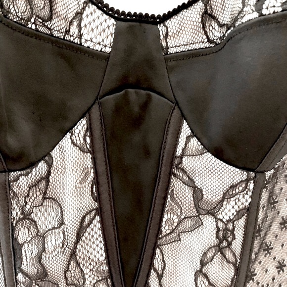 BEBE size XS black lace corset jumpsuit - Picture 6 of 16